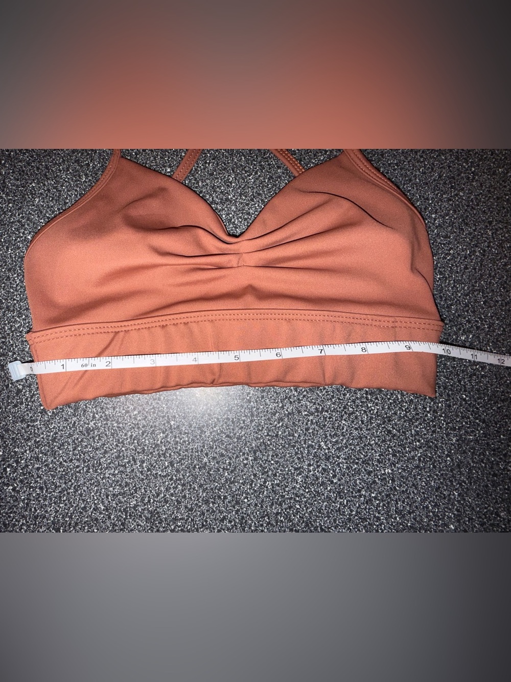 Tiger Friday Dance Bra Top Rust/Brown Color Size Child Large - Picture 4 of 6